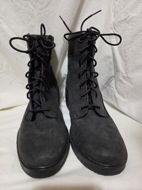 Timberland Brinda Black Lace-Up Combat Boots